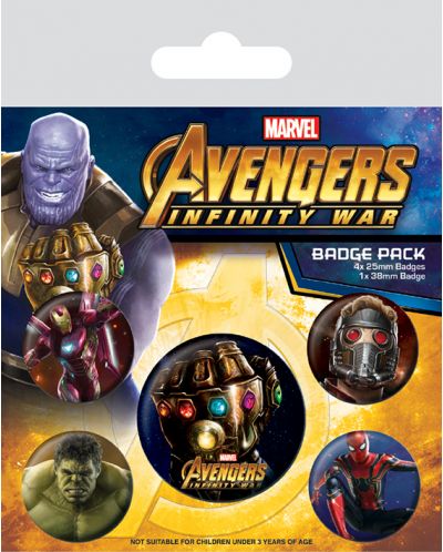 Set insigne Pyramid -  Avengers: Infinity War - 1