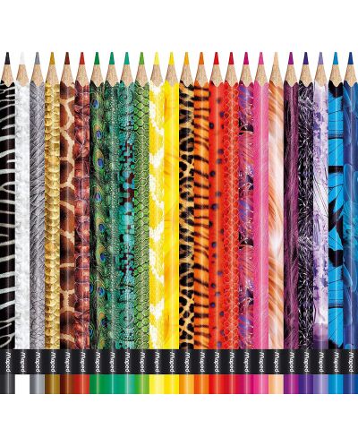 Set creioane colorate Maped Color Peps - Animals, 24 culori - 2