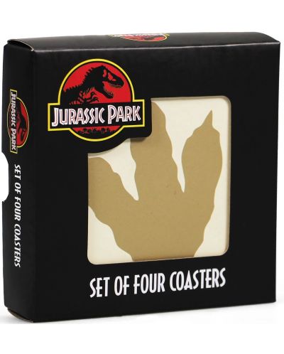 Set de tampoane pentru cupe Half Moon Bay Movies: Jurassic Park - Life Found A Way - 1