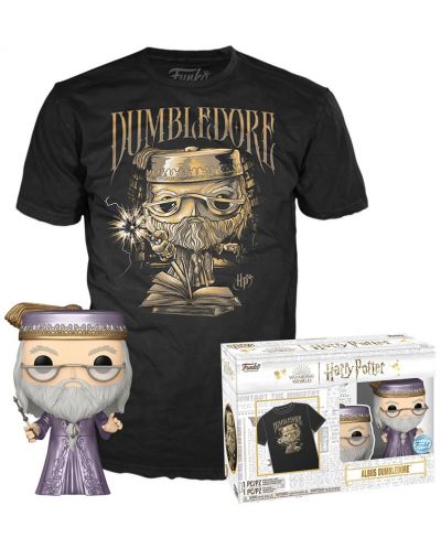 Set Funko POP! Collector's Box: Movies - Harry Potter - Dumbledore with Wand (Metallic) (Special Edition) - 1