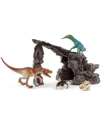 Set figurine Schleich Dinosaurs - Dinozauri in pestera - 1