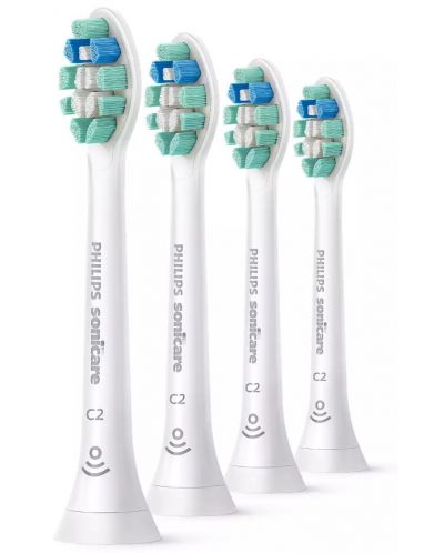 Capete de rezervu0103 Philips Sonicare - C2 Optimal Plaque Defense HX9024/10, 4 buc, alb