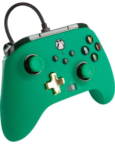 Controller cu fir PowerA - Enhanced, pentru Xbox One/Series X/S, Green - 2