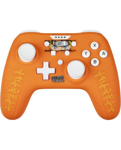 Controler Konix pentru Nintendo Switch/PC, cu fir, Naruto, portocaliu - 1