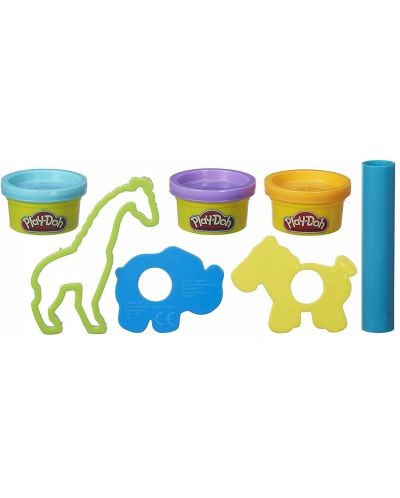 Set Play-Doh Hasbro - Model si figurine de animale, 3 x 84 g - 2