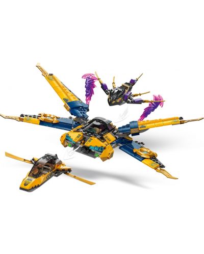 Constructor LEGO Ninjago - Super furtunos Jet al lui Ras și Aryn