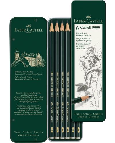 Set de creioane Faber-Castell 9000 - 6 bucăți - 2
