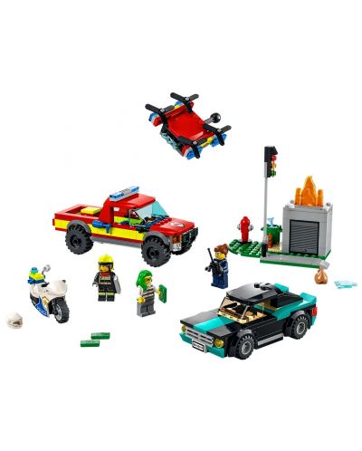 Constructor Lego City - Stingere de incendiu si urmarire politista (60319) - 3