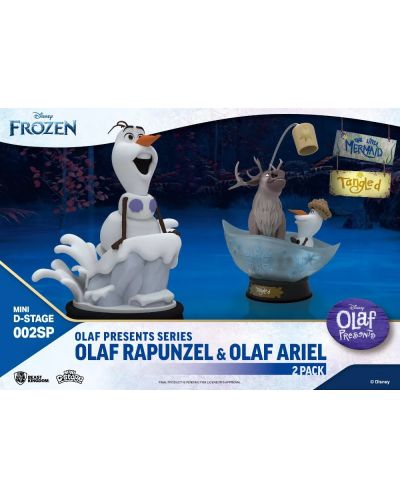 Set statuete  Beast Kingdom Disney: Frozen - Olaf Presents Tangled and The Little Mermaid (Exclusive Edition) - 8