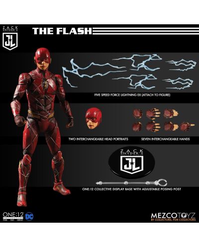 Set de figurine de acțiune Mezco DC Comics: Justice League - Deluxe Steel Box (Zack Snyder's Justice League) - 3