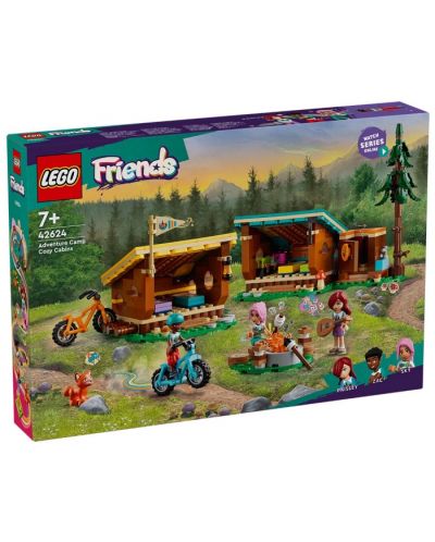 Constructor  LEGO Friends - Cabane confortabile în tabăra de aventuri (42624) - 1