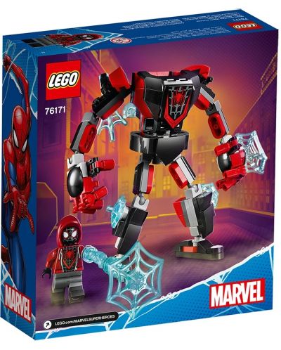 Set de construit Lego Marvel Super Heroes - Armura robotica a lui Miles Morales (76171) - 2