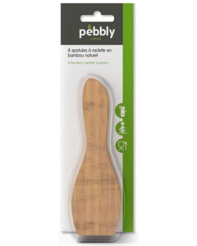 Set de 8 spatule din bambus Pebbly - 12,8 x 3,9 cm - 2
