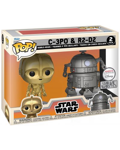 Set figurine Funko POP! Movies: Star Wars - C-3P0 & R2-D2 (Concept Series) (Exclusive at Disney) - 2