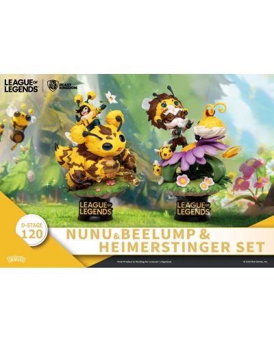 Set de statuete Beast Kingdom Games: League of Legends - Nunu & Beelump & Heimerstinger, 16 cm - 10