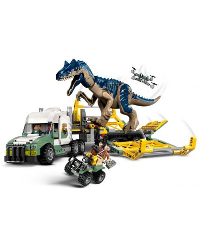 Constructor LEGO Jurassic World - Misiunea Dinozaur: Camion de transport pentru un Allosaurus(76966) - 4