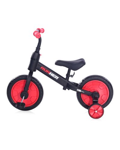 Bicicleta de echilibru Lorelli - Runner 2in1, Black & Red - 6