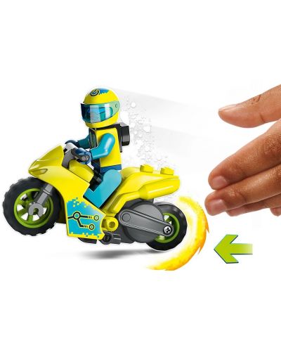 Constructor Lego City - Stuntz, motocicletă cascadoră Cyber (60358) - 5