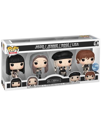 BLACKPINK フィギュアpopJISOO JENNIE ROSÉ LISA Set de figurine Funko POP! Rocks: Blackpink - Jisoo, Jennie, Rose