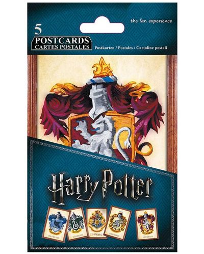 Set carti postale ABYstyle Movies: Harry Potter - Houses, 5 buc. - 3