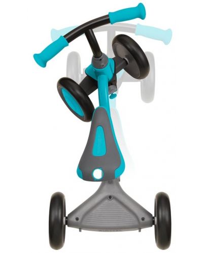 Globber Balance Bike - Bicicleta de învățare 3 în 1 Deluxe, albastru/verde - 6