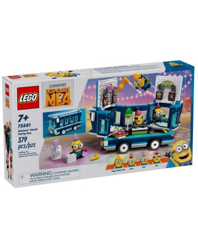 Constructor LEGO Minions - Autobuz de petrecere al minionilor (75581) - 1