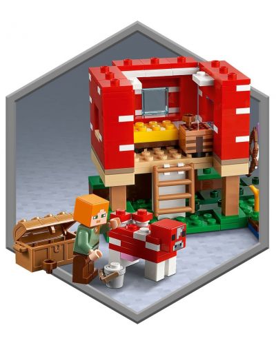 Constructor Lego Minecraft - Casa Ciuperca  (21179) - 2