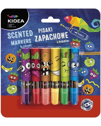 Set markere parfumate Kidea - 6 culori - 1
