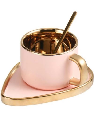 Set pentru bauturi calde Morello - Pink Leaf, 240 ml, 3 părți - 1