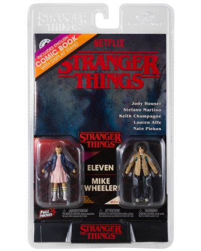 Set figurine de acțiune McFarlane Television: Stranger Things - Eleven and Mike Wheeler, 8 cm - 10