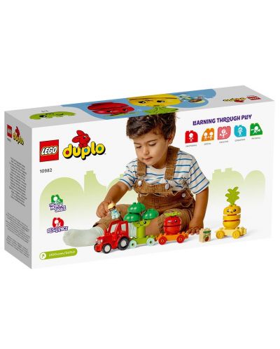 Constructor LEGO Duplo - Tractor pentru fructe și legume - 2