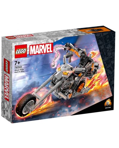 Constructor LEGO Marvel Super Heroes - Motocicletă și robot Ghost Rider - 1