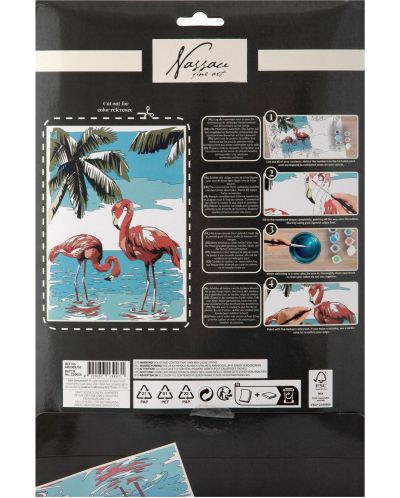 Set de pictură cu numere Grafix - Flamingo - 2