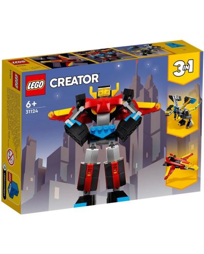 Constructor 3 în 1 LEGO Creator - Super Robot (31124)	 - 1