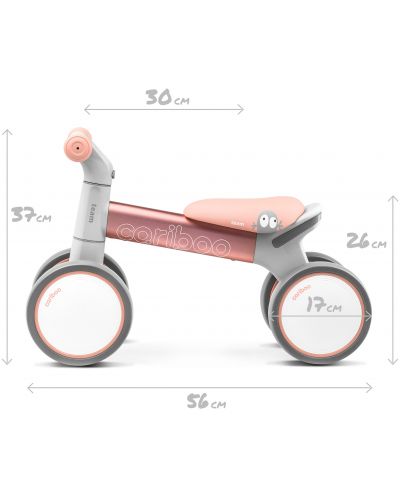 Bicicletă de echilibru Cariboo - Team, roz - 7