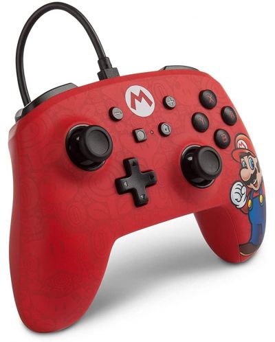 Controller PowerA - Enhanced pentru Nintendo Switch, cu fir, Mario - 3