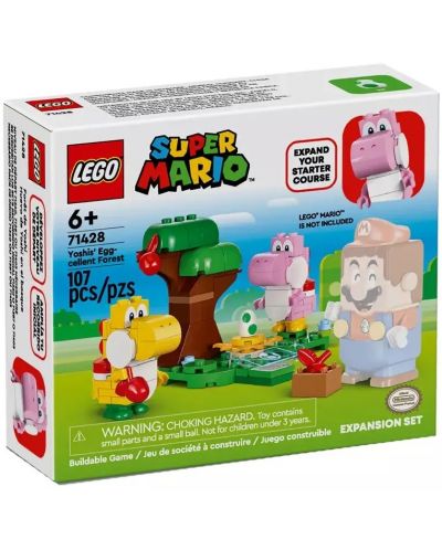 Constructor de adăugare LEGO Super Mario - Pădurea minunată a lui Yoshi (71428) - 1