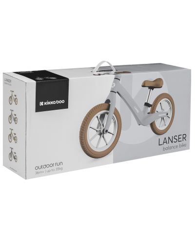 Bicicletă de echilibru  KikkaBoo - Lanser, gri - 6