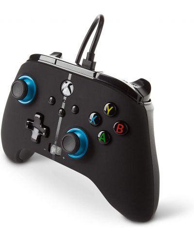 Controller PowerA - Enhanced, cablu, pentru Xbox One/Series X/S, Blue Hint - 4