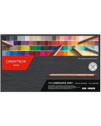 Set de creioane colorate Caran d'Ache Luminance 6901 - 100 de culori - 1