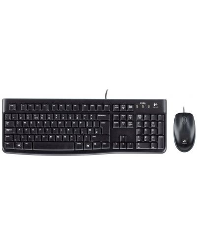 Set mouse si tastatura  Logitech - MK120, negru - 1