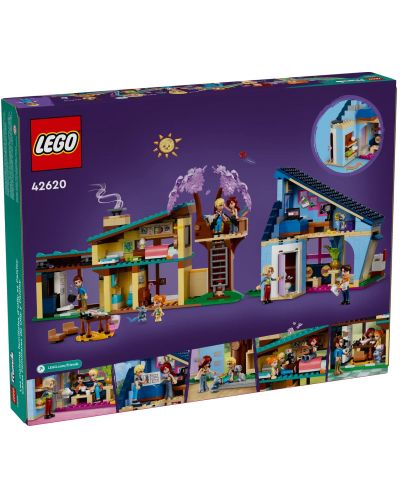 Constructor LEGO Friends - Casele familiei lui Ollie și Paisley (42620) - 9