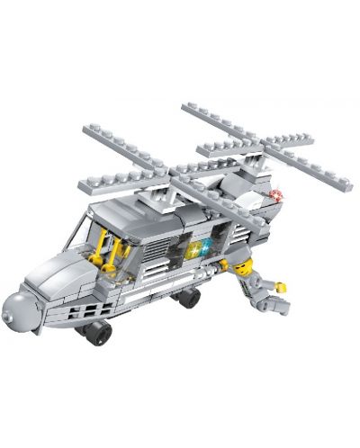 Constructor Alleblox Military Force - Elicopter, 179 piese - 2