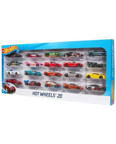Set masinuti Mattel Hot Wheels, 20 de bucati  - 2