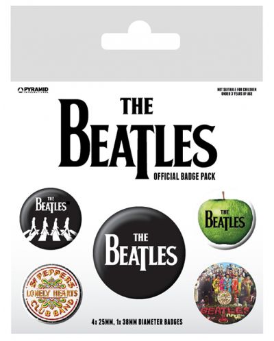 Set insigne Pyramid -  The Beatles (White) - 1