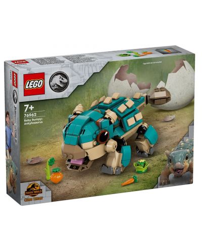Constructor LEGO Jurassic World - Bebelușa Bumpy: ankylosaurus (76962) - 1