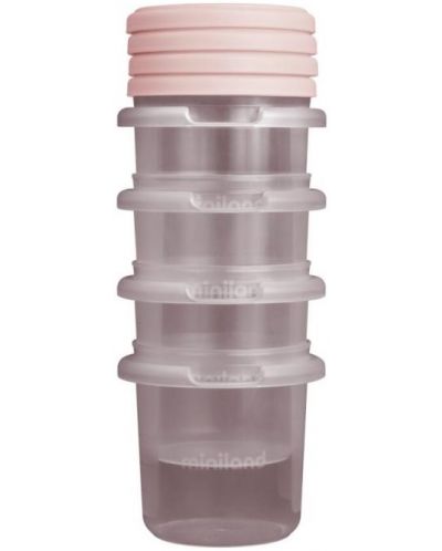Set de recipienti Miniland - Terra Blush, 250 ml, 4 buc - 2