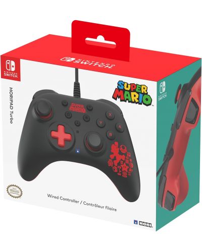 Controller Hori - Horipad Turbo, Super Mario, cu fir (Nintendo Switch) - 5
