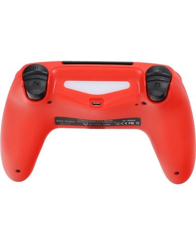 Controller SteelDigi - Steelshock v3 Payat, wireless, pentru PS4, roșu - 4