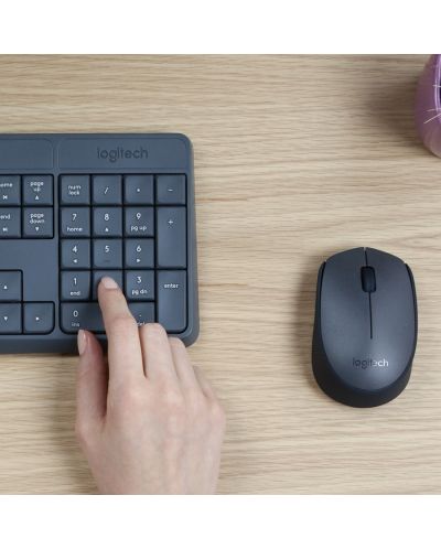 Set mouse  wireless si tastaturaLogitech - MK235, 2.4GHZ,  negru - 9